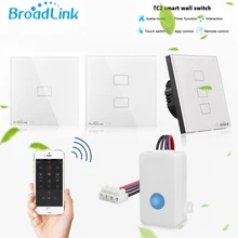 Broadlink TC2 SC1 WiFi Пульт дистанционного управления ЕС светильник переключатель Сенсорная Панель Умный дом работа с Alexa Google Home через RM Pro