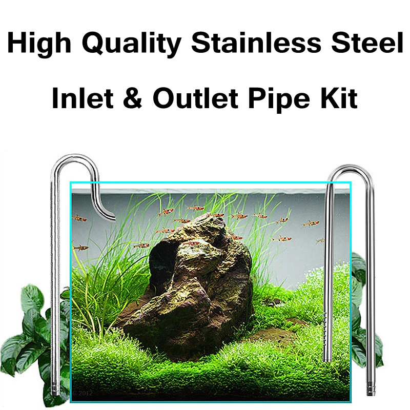 high quality stainless steel water inlet/outlet kit + 2 pcs water pipe