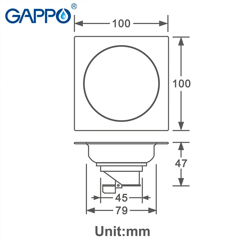 GAPPO напольные стоки хромированная латунная квадратная душевая напольная Сливная крышка сливная раковина ванная комната пробка для ванной наборы Аксессуары для ванной комнаты