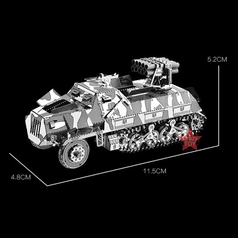 Металлический 3D нано пазл 2018 половинчатый рокер сборная пусковая установка