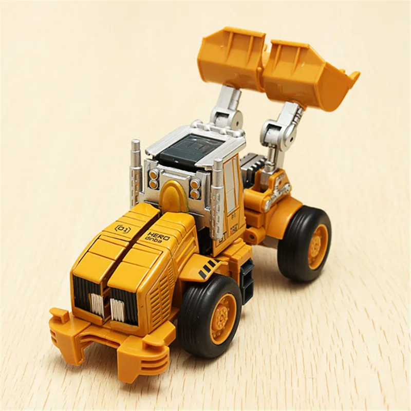 Металлический инженерный грузовик Hercules комбинированный грузовик 13,5x6x7,5 трансформация Mixmaster самосвал скребок крюк бульдозер роботы игрушки