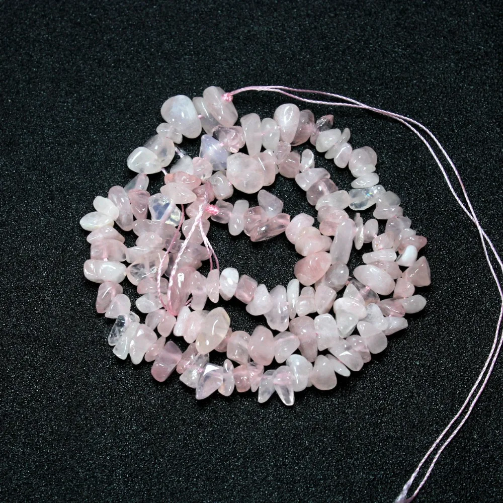 Wholesale Irregular Gravel Shape 5 8mm Natural Rose Crystal Quartz