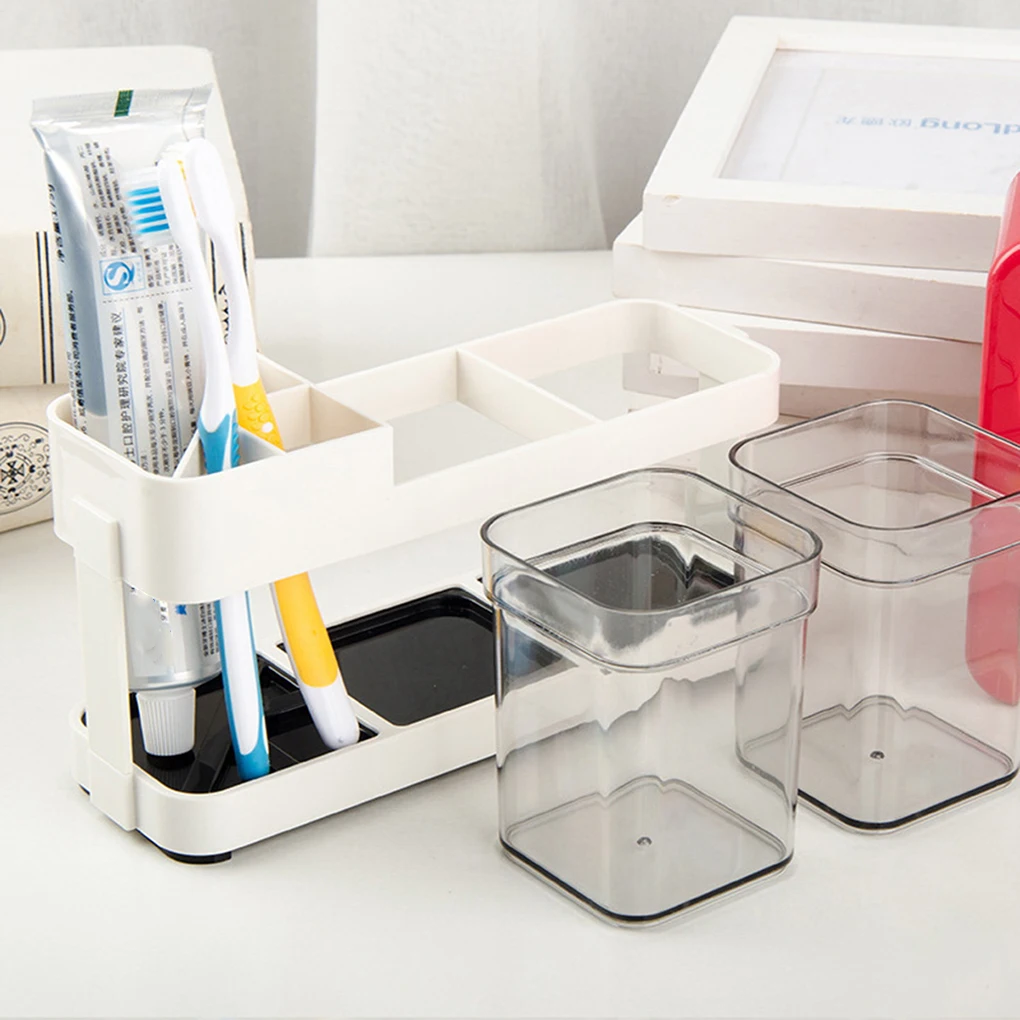 New DIY Removable Dental Shower Family Toothbrush Holder Plastic ...