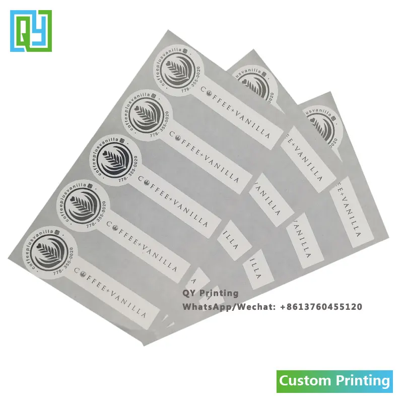 1000pcs 35x100mm 무료 배송 사용자 정의 인쇄 스티커 사각형 모양 고품질 종이 레이블 인감 레이블