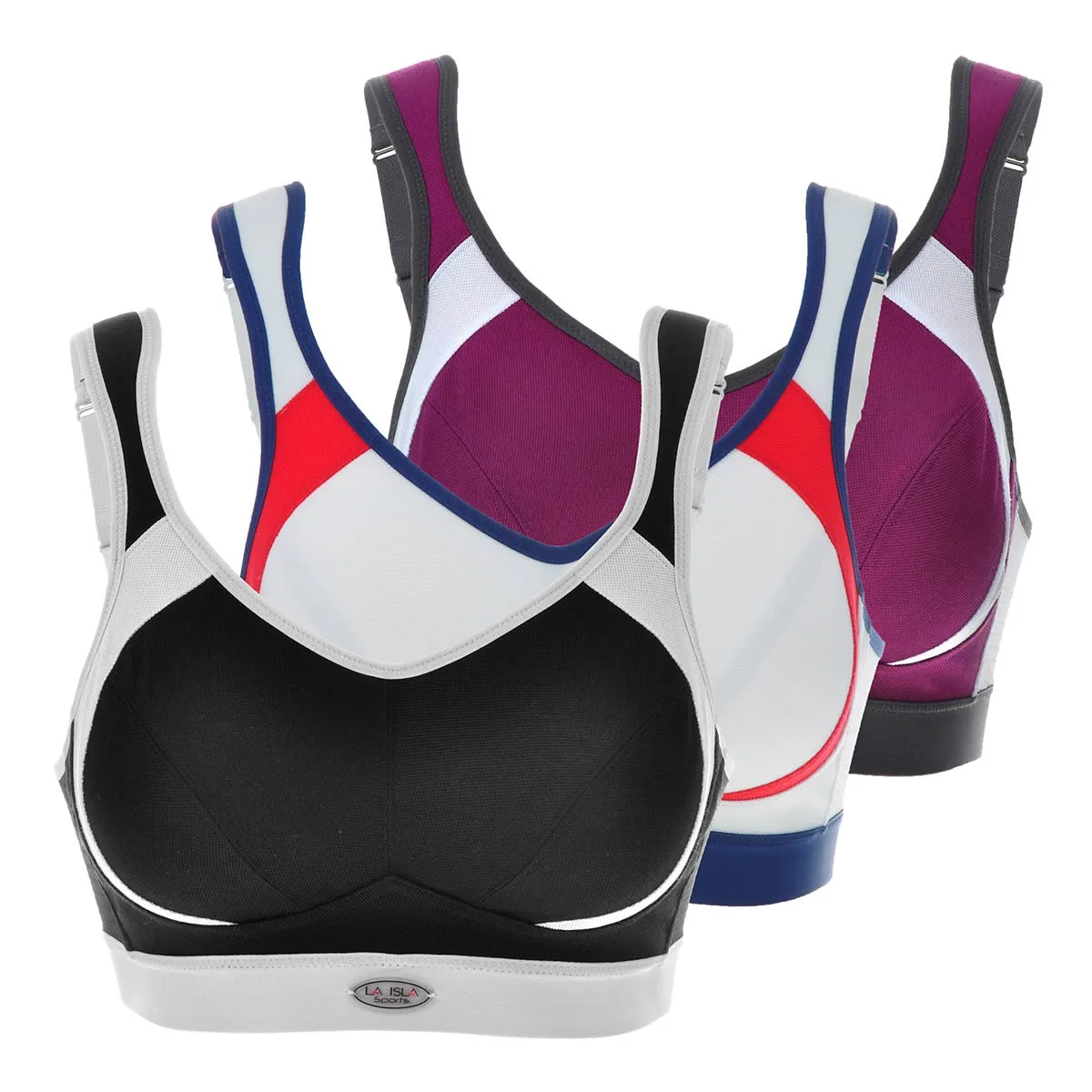 High Impact Women's Wide Straps with Padding No Wire Full Coverage