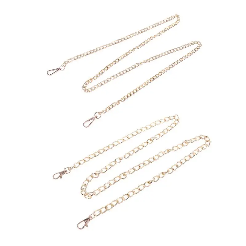 120cm DIY Chain Strap Handbag Chains Accessories Purse Shoulder Crossbody Replacement Straps with Metal Buckles