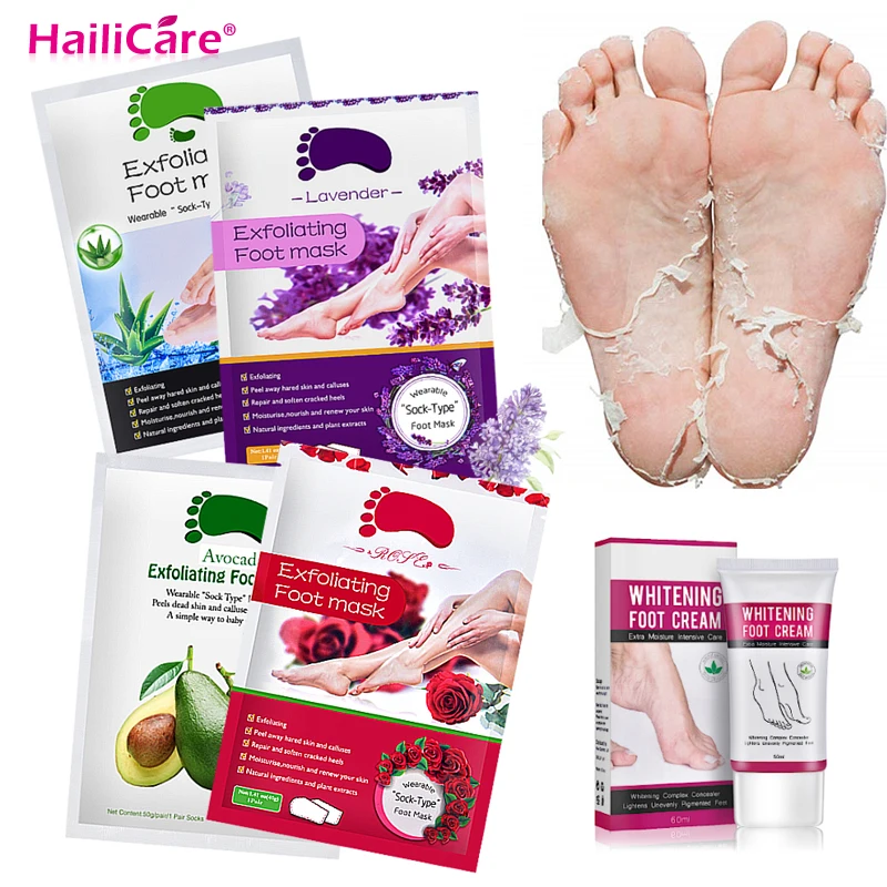 Exfoliating Foot Mask Socks Pedicure Feet Peel Mask Dead Skin Callus