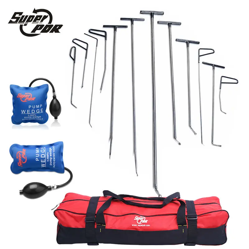 

PDR Rods Hooks Car Crowbar Pump Wedge PDR Toolkit Paintless Dent Repair Tools Dent Removal Tool Set Herramientas