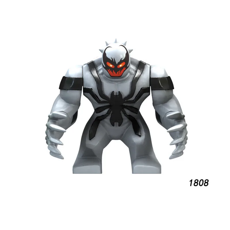 

Single Sale Super Heroes Star Wars 1808 Anti-Venom Mini Building big Blocks Figure Brick Toy kids gift Compatible Legoed Ninjaed