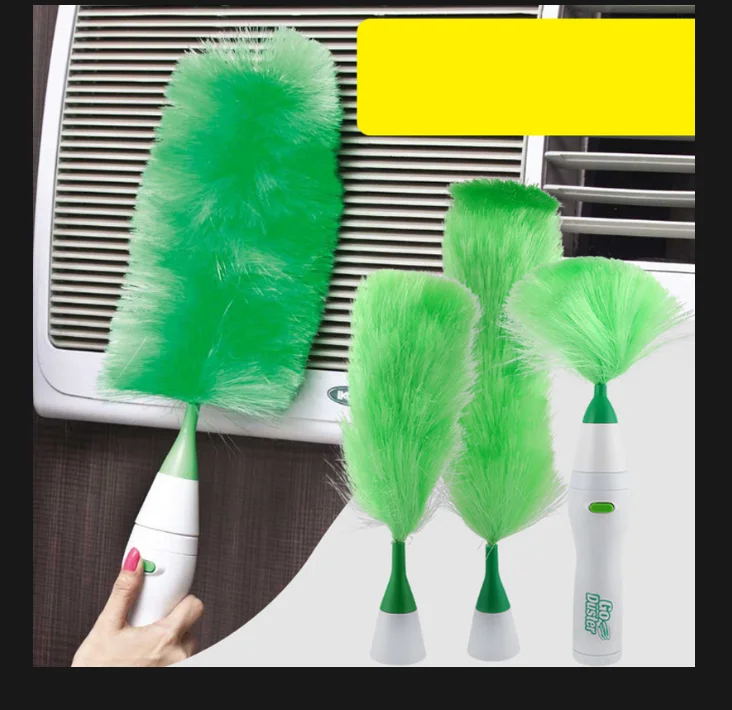 Electric fiber feather duster multi function dust mites household