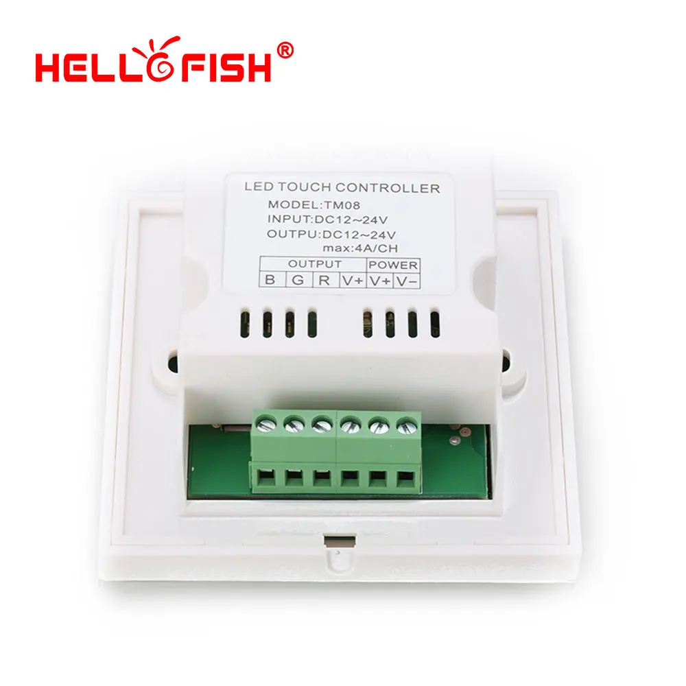 86 Тип настенный выключатель Сенсорная панель RGB одноцветный светодиодный контроллер DC12V24V Hello Fish