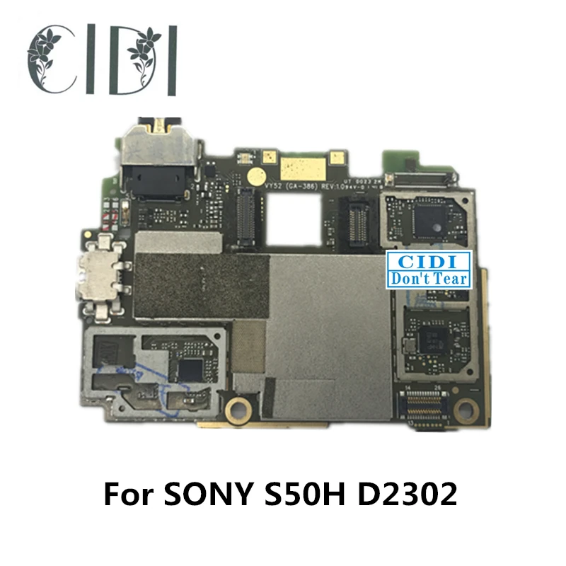 CIDI полная рабочая б/у разблокированная WCDMA для sony Xperia M2 S50H D2302 Материнская плата MB пластина