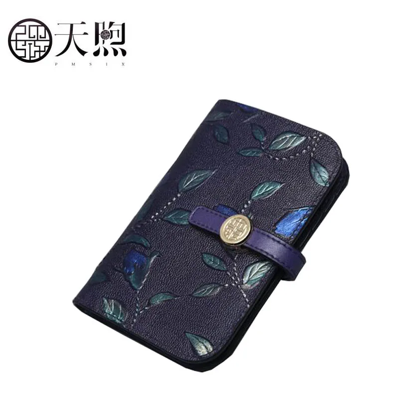 

TMSIX New women genuine leather bag famous brands fashion Luxury leather wallet bag women Clutch Envelope bag