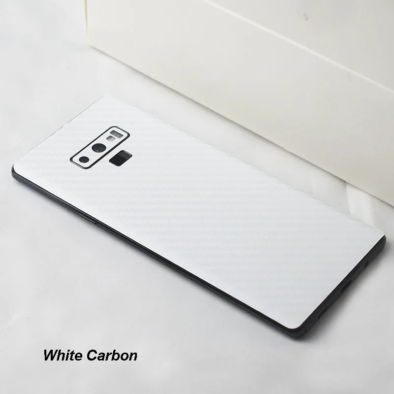 3D Carbon Fiber Skins Protective Film Wrap Skin Phone Back Paste Protective Film Sticker For SAMSUNG Note 9 Pure Color Sticker (9)