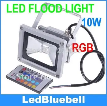

10W Waterproof Floodlight Landscape Lamp RGB Outdoor LED Flood Lamp Free Shipping