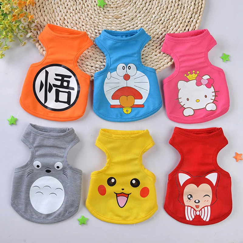 2018-Cute-Pet-Dog-Clothes-Cartoon-T-shirt-Soft-Dogs-Clothes-Pet-Clothing-Summer-Cotton-Shirt