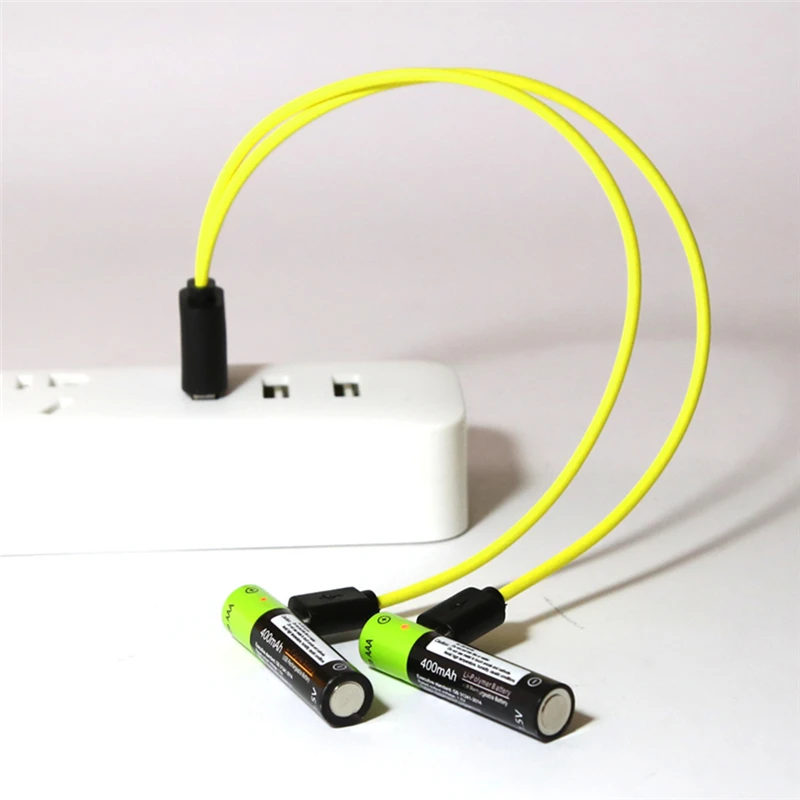

ZNTER 2PCS AAA 1.5V 400MAH Rechargeable Battery USB Charging Lithium Polymer Battery For RC Camera Drone Power ZNT7-1