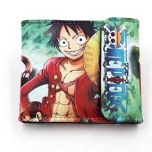 Японский аниме OEN PIECE Monky D Luffy PU короткий кошелек с красочным принтом
