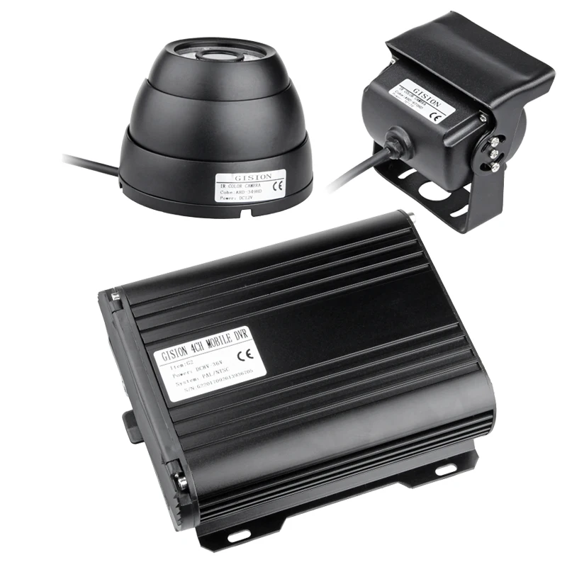 Monitor de coche de 7 pulgadas + 2 piezas cámara de visión nocturna de MP + 4 canales Wifi GPS Disc