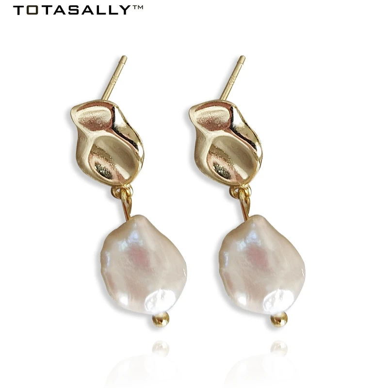 

TOTASALLY new arrival vintage design women's drop earrings 100% S925 Sterling Silver imitation pearls dangle Earrings for party