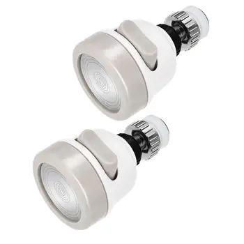 

2 Pack Kitchen Water Spray Water Saving Faucet Sprayer 360 Degree Rotate Tap Nozzle Adjustable Faucet Head Aerator