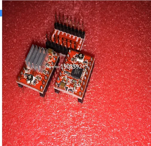 Бесплатная доставка 5 Шт./лот Reprap водитель де impressora двигателя A4988 3D 2А com dissipadores calor