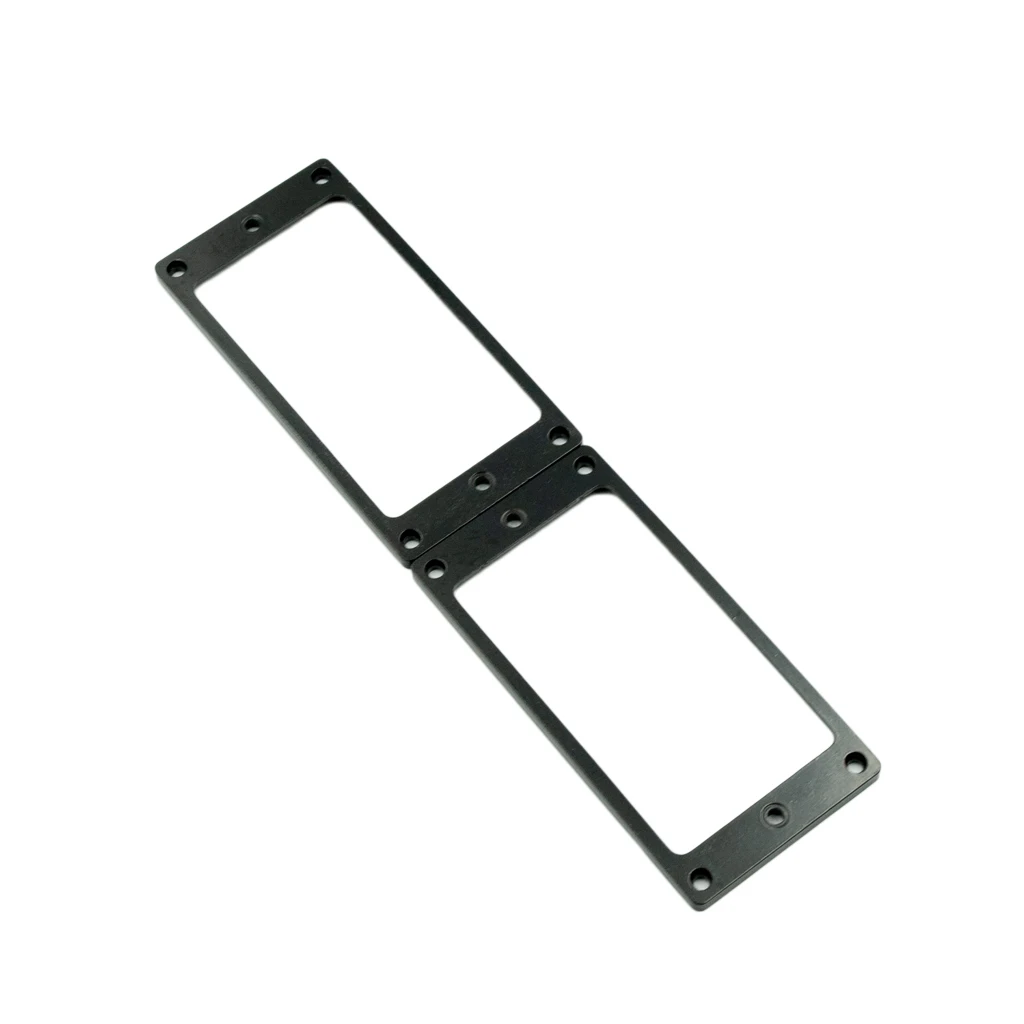NAOMI 2 шт. плоский металлический Humbucker пикапа рамка Монтажные кольца для