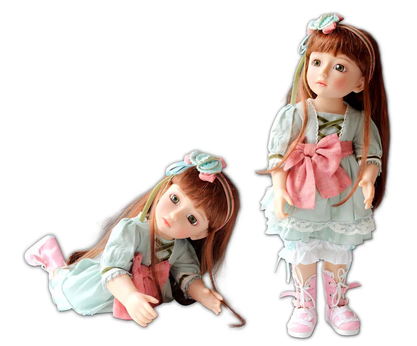 

Vinyl 45cm lifelike pricess american girl dolls play house girl brinquedos SD BJD 1/4 doll toy for kids baby girls birthday gift