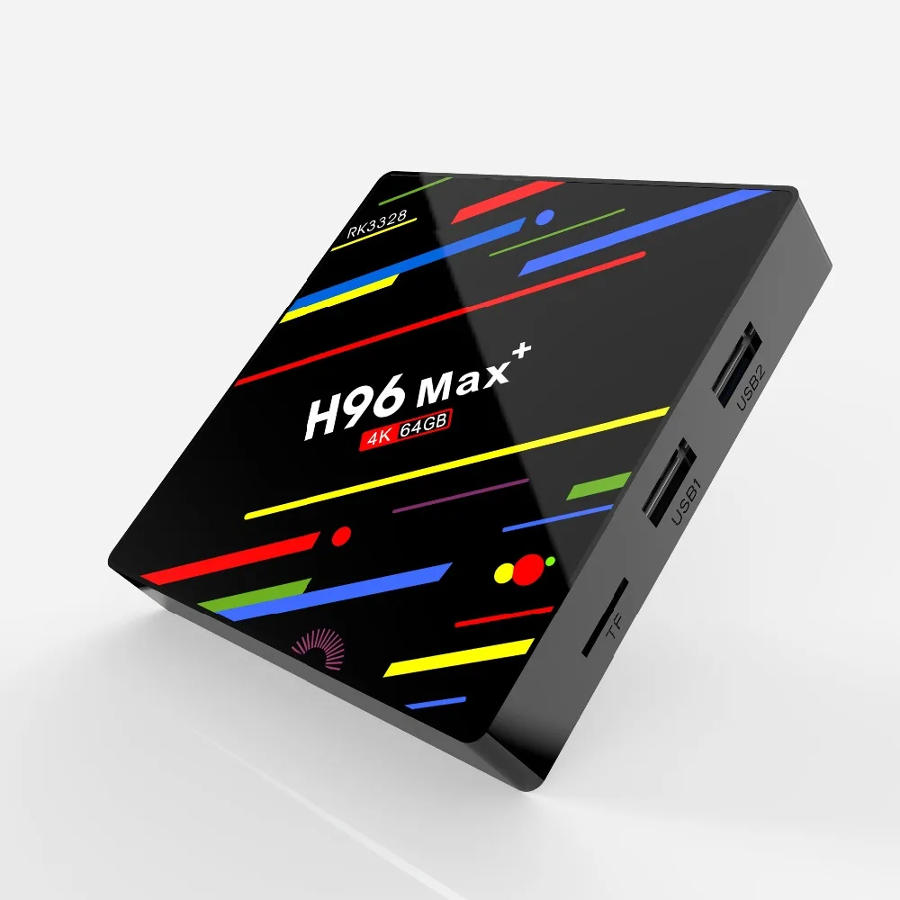 H96 Max Plus Android 8,1 ТВ Box Smart ТВ 4K IPTV Set-Top Box 4G Оперативная память/64G Встроенная память Media Player H.265 Wi-Fi 2,4G DDR3 видео декодер