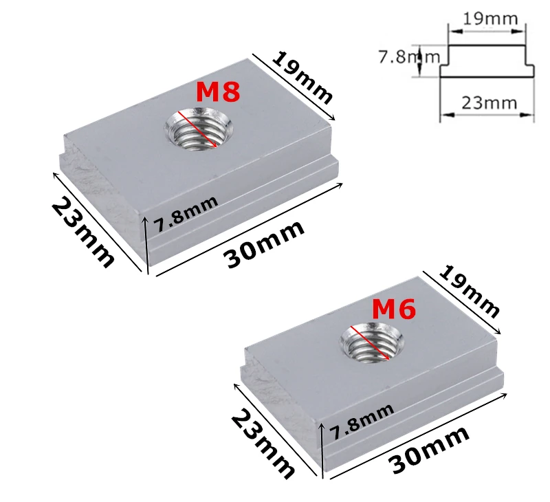 M6/M8 T-track слайдер раздвижная гайка из алюминиевого сплава Т-образная гайка для деревообрабатывающего инструмента Jigs винт слот крепеж 5 шт./10 шт