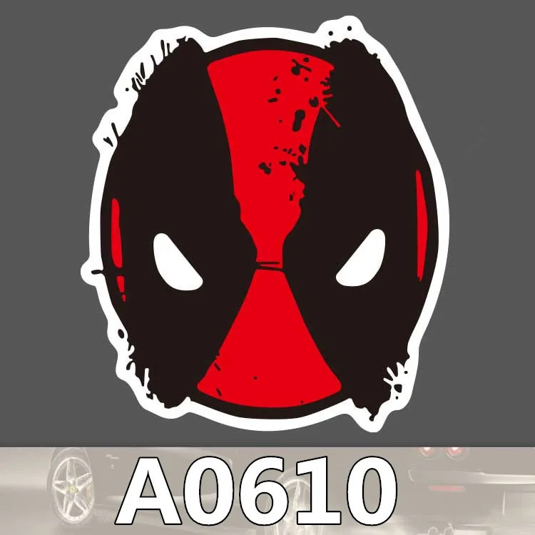 

Bevle A0610 Deadpool Car Styling Waterproof Sticker for Cars Laptop Luggage Skateboard Graffiti Cartoon Notebook Stickers