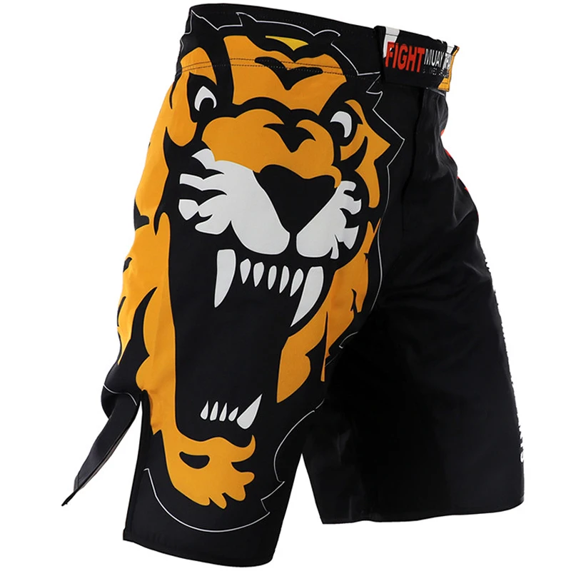 2018 новые летние мужские шорты MMA Fighting Muay Thai Tigers смешанные UFC для фитнеса боевой