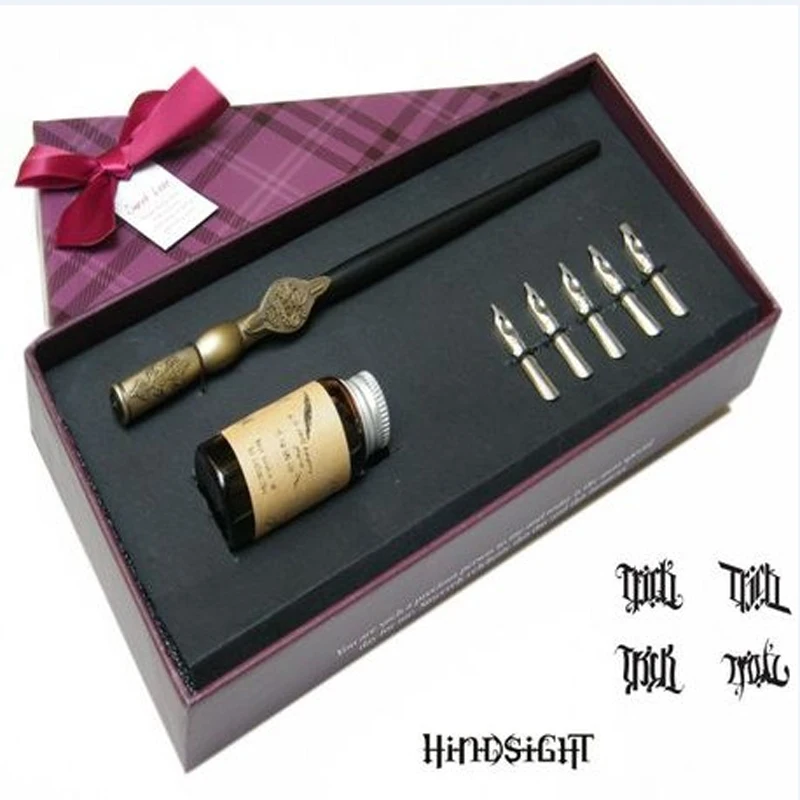 Best Europe Antique Gothic Calligraphy Dip Pen Set Pilot Parallel