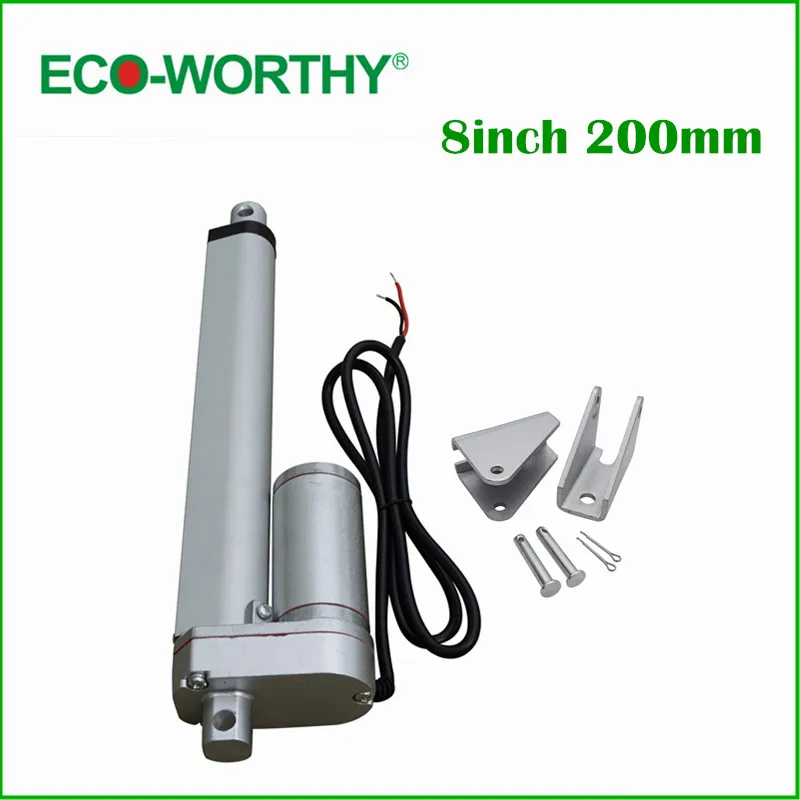 

200mm/8inch Stroke Heavy duty DC 12V 1500N/330lbs Load Linear Actuator multi-function 8" Electric Motor