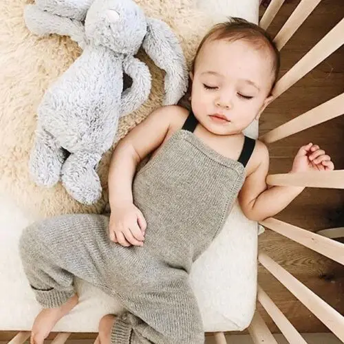 

Newborn Baby Boy Girl Clothes Casual Spring Overalls Jumpsuit Playsuit Outfits Warm Soft Cute Solid Color Comfortable Bodysuits
