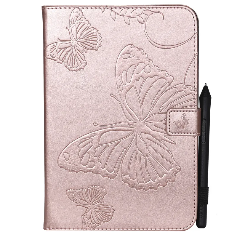 Wekays For Samsung Tab A 8.0 T355 Cartoon Butterfly Leather Fundas Case For Samsung Galaxy Tab A 8.0 T350 T355 Tablet Cover Case