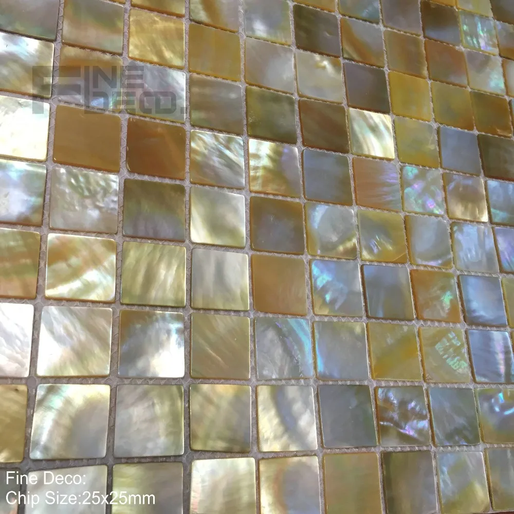 FD8002 golden lip mosaic 8