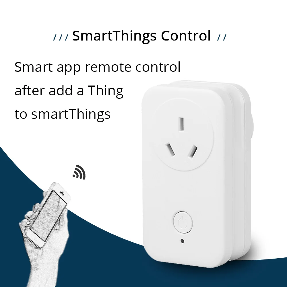 AU Outlet SamrtThings Android IOS Phone APP Remote Echo Plus Wireless Socket Zigbee 3.0 Electrical Plug Home Automation(8)