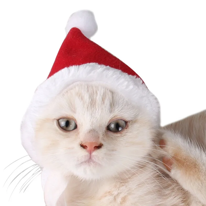 Новогодний для домашних собак Одежда Комплект наборы шапка с шарфом зимние шапки для Аксессуары для кошки, собаки