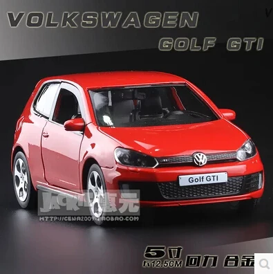 New Volkswagen Golf 6 1 32 GTI alloy metal car model diecast pull back kid boy