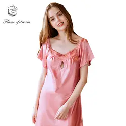 Атласная Ночная рубашка Для женщин пикантные ночное Спящая одежда сна платье Для женщин шелковые ночные рубашки 1199