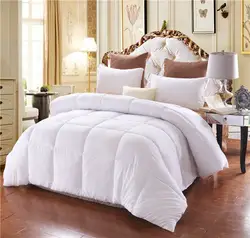 Белый современный зимнее одеяло футон twin/Queen/King Размеры одеяло Стёганое одеяло