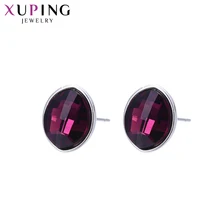 Xuping простые круглые дизайнерские гвоздики, красочные кристаллы от Swarovski, модные украшения для женщин, подарки, S141.6-95380