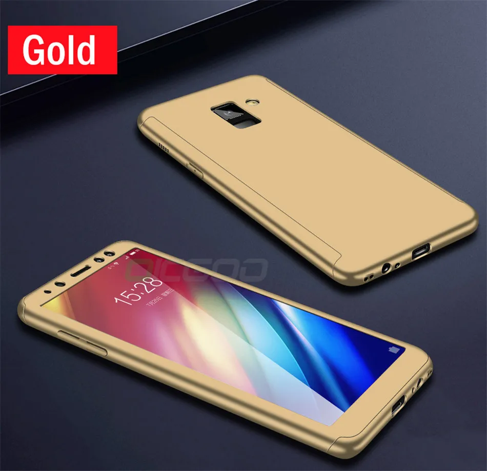 OICGOO 360 Полный чехол для Samsung Galaxy A7 A6 A8 J4 J6 J8 Plus чехлы для телефонов для Samsung Galaxy A5 A7 чехол