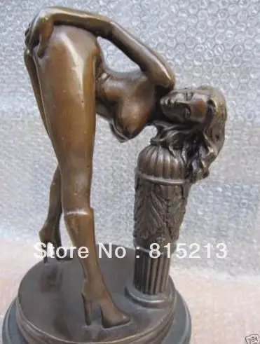 

ZSR bi0019 old Erotic Sculpture NuWoman Jordan de Sexy Bronze Statue