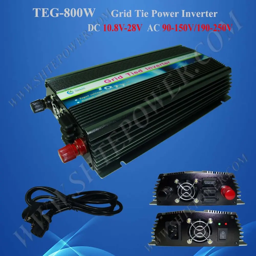 

800W Power Inverter for Solar Panel On Grid System, DC 10.8V-28V to AC 90V-150V, One Year Warranty, High Quality