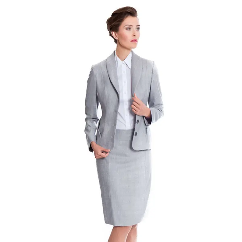 Light Gray professional women skirt 