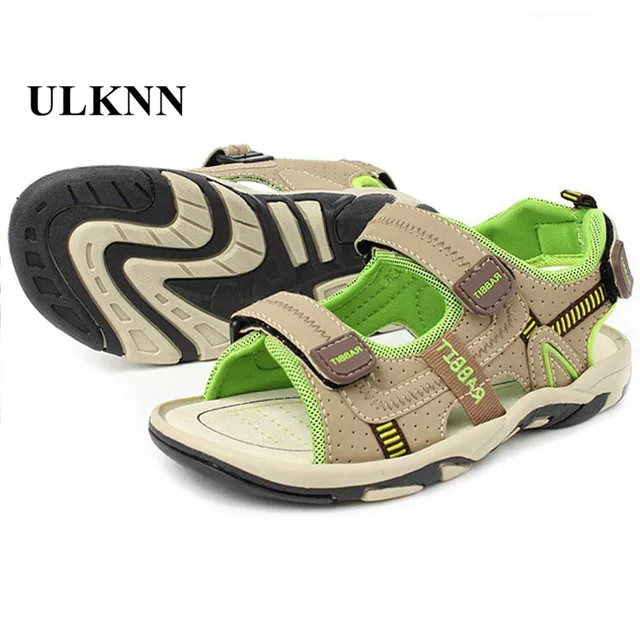 children beach shoes summer new kids sandals leather wear baby what size shoe does a 4 year old boy wear