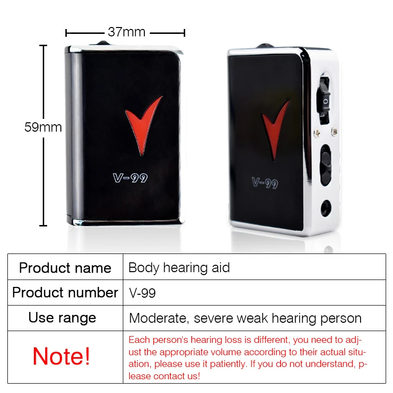 Hearing Aid Portable Black Durable Earphone Type Best Sound Amplifier Adjustable Tone digital Hearing Aids Care