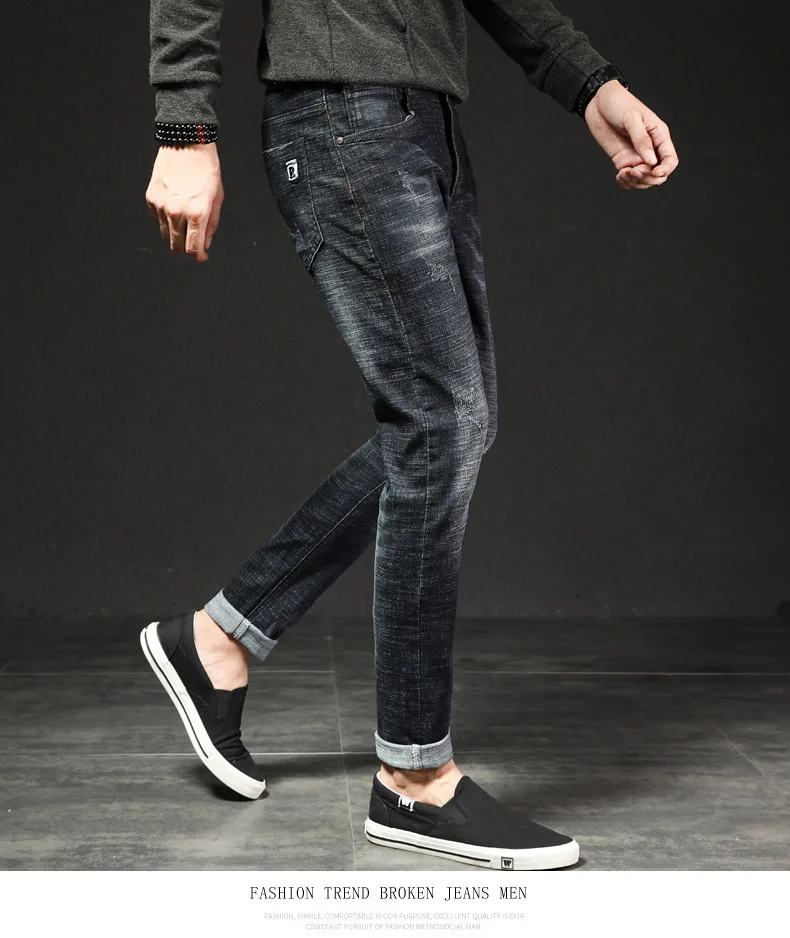 KEGZEIR 2019 новые классические модные джинсы мужские повседневные Slim Fit мужские s джинсы Брендовые стрейч джинсы для мужчин Calca Jjeans Masculina